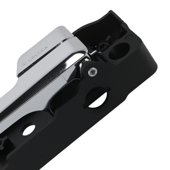 Chrome Black Interior Door Handle Rear Right compatible for Ford Fusion 2006-2012