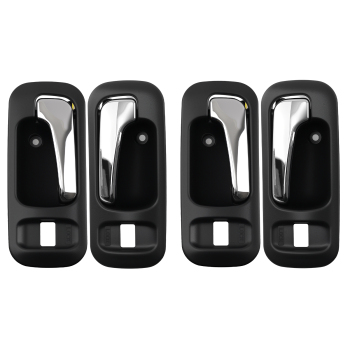 Door Handle compatible for Honda CRV 1997-2001 Interior 72664S10A11ZA Grey Chrome 4PCS