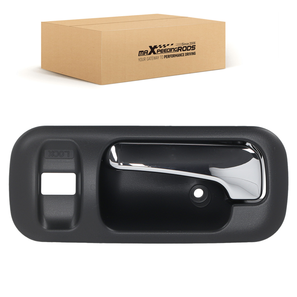 Black Chrome Door Handle Interior compatible for Honda CRV 1997-2001 Front Left