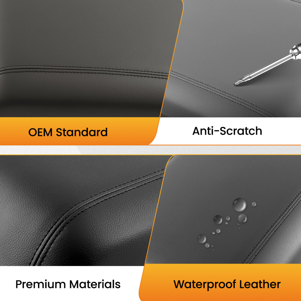 Console Lid Armrest Cover Leather compatible for Ford F-250 F-350 F-450 F-550 2011-2016