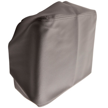 1xGray Leather Center Console Armrest Lid Cover compatible for Toyota Tacoma 2005-2015