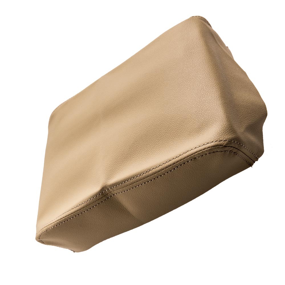 New Beige Leather Center Console Armrest Lid Cover compatible for Toyota Tacoma 2005-15