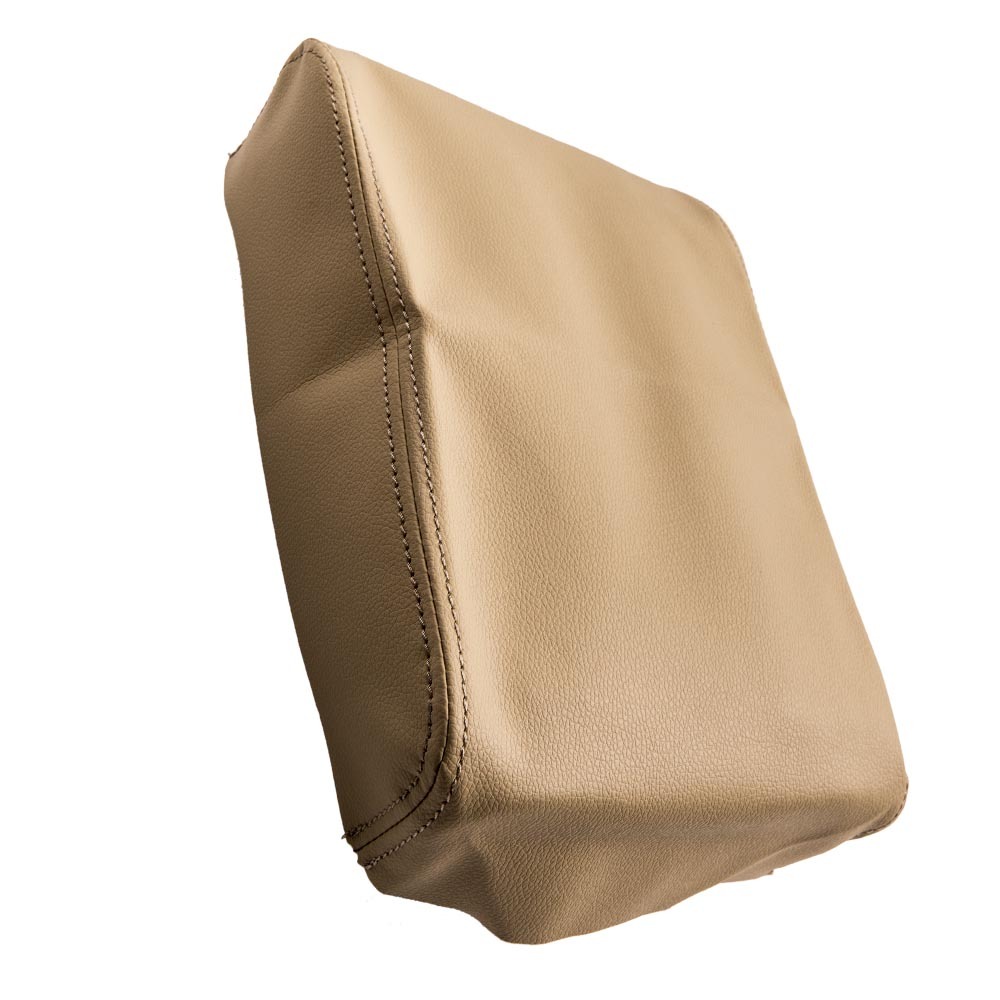 New Beige Leather Center Console Armrest Lid Cover compatible for Toyota Tacoma 2005-15