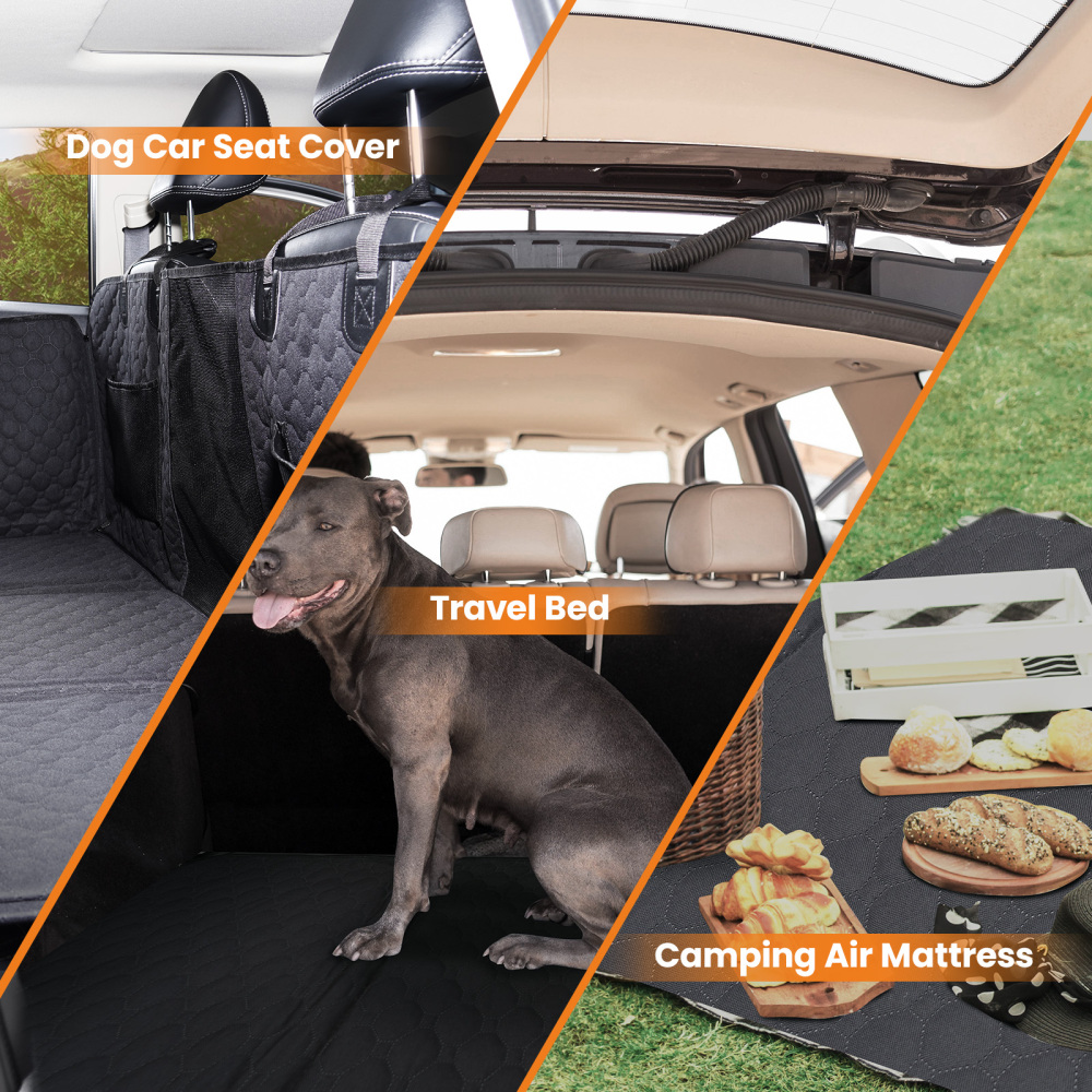 Back compatible for Seat Extender Dog Car compatible for Seat Cover Camping Air Mattress Hammock Travel Bed
