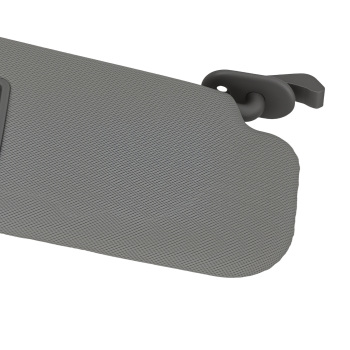 Driver Passenger Side Sun Visor compatible for Hyundai Elantra 2011-15 852103X000TX Gray