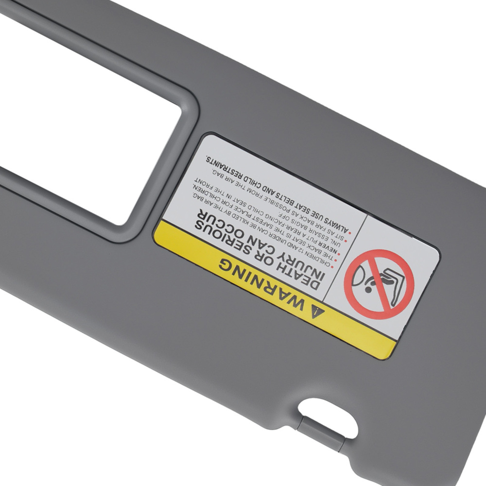 Front Interior Visor compatible for Hyundai Accent 1E 2011-15 85220-1R000 Gray Right