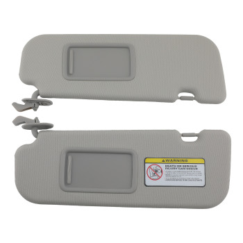 Driver Left Passenger Right Sun Visor W/ Mirror For 2012-2015 compatible for Hyundai Veloster
