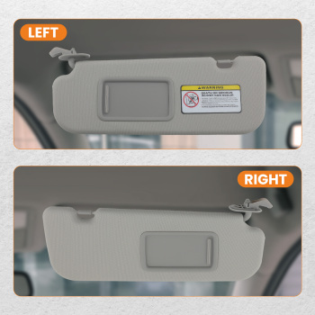 Driver Left Passenger Right Sun Visor W/ Mirror For 2012-2015 compatible for Hyundai Veloster