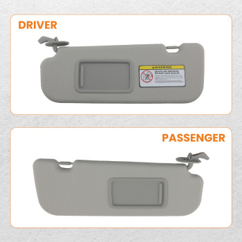 Driver Left Passenger Right Sun Visor W/ Mirror For 2012-2015 compatible for Hyundai Veloster