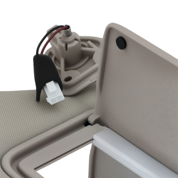 Beige Driver Side Visor compatible for Nissan Altima 2013-18 96401-3TA2A Front Protection