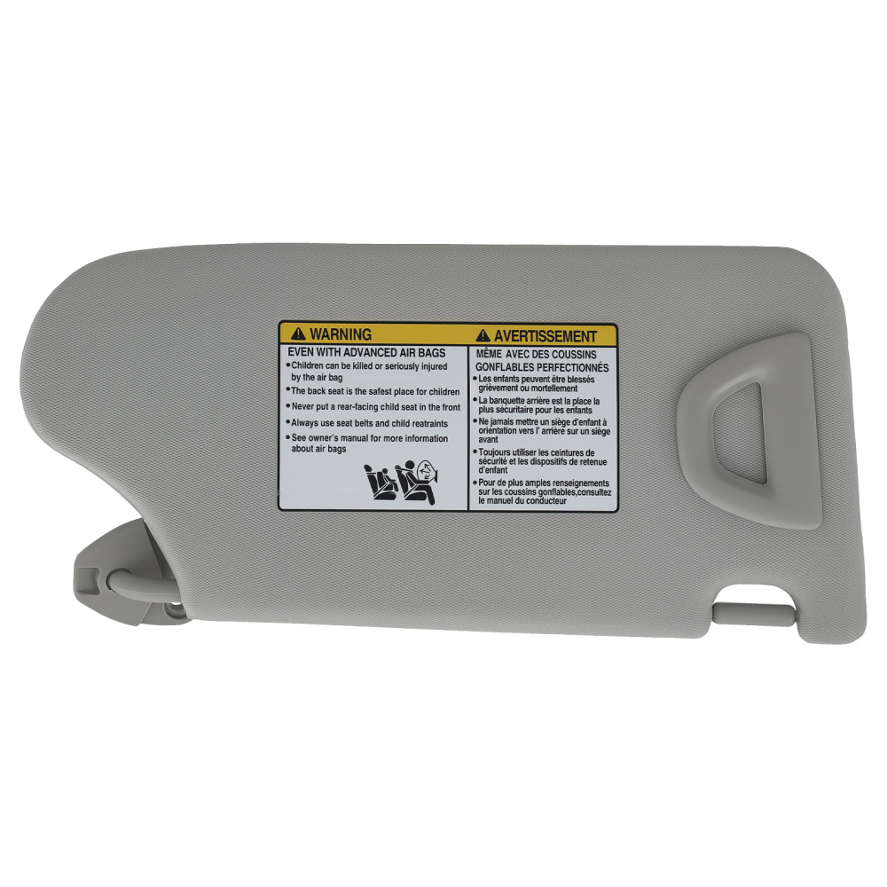 Driver Side Sun Visor compatible for Nissan Altima 2013-2018 964013TA2A Gray UV Block