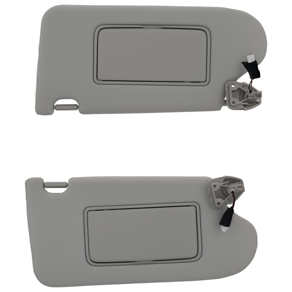 Left + Right Side Sun Visor compatible for Nissan Altima 13-18 96401-3ta2a Gray With Light