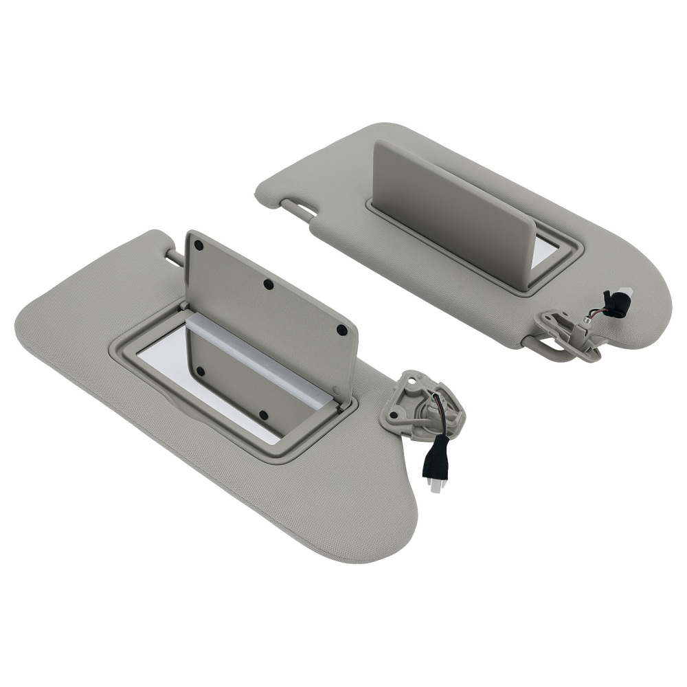 Left + Right Side Sun Visor compatible for Nissan Altima 13-18 96401-3ta2a Gray With Light