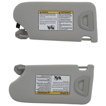 Left + Right Side Sun Visor compatible for Nissan Altima 13-18 96401-3ta2a Gray With Light