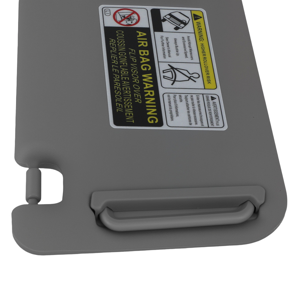 Driver Front Sun Visor compatible for Toyota RAV4 06-12 74320-42501-B3 Left Side Gray