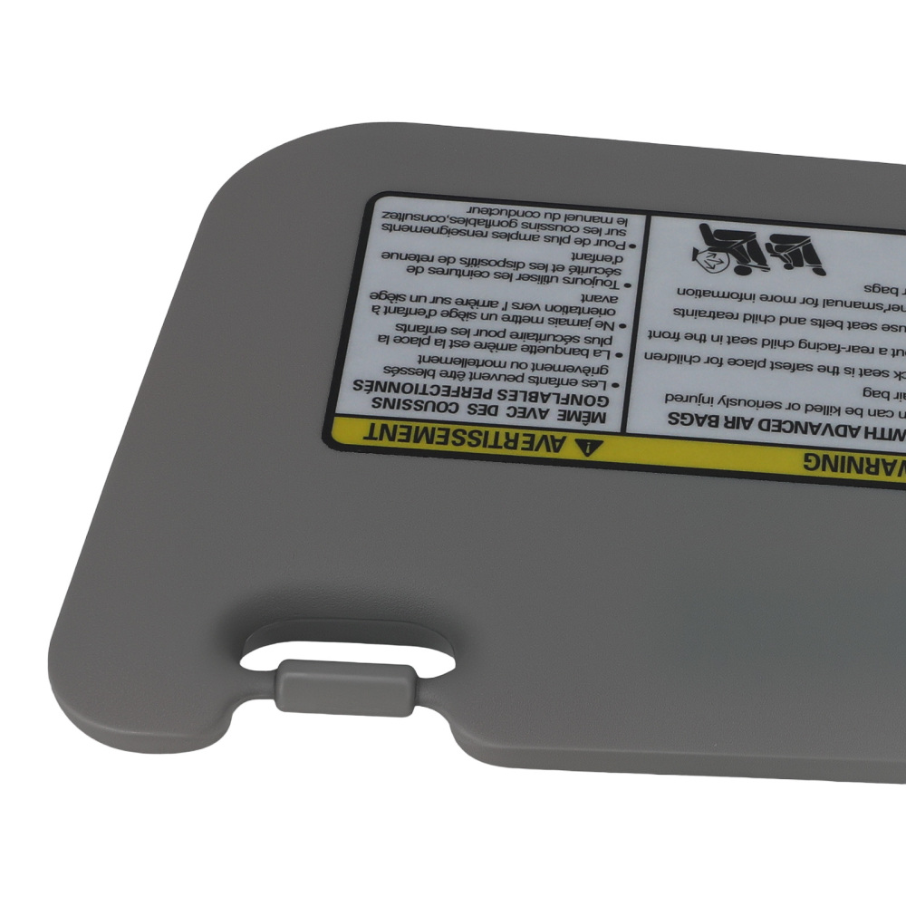 Driver Front Sun Visor compatible for Toyota RAV4 06-12 74320-42501-B3 Left Side Gray