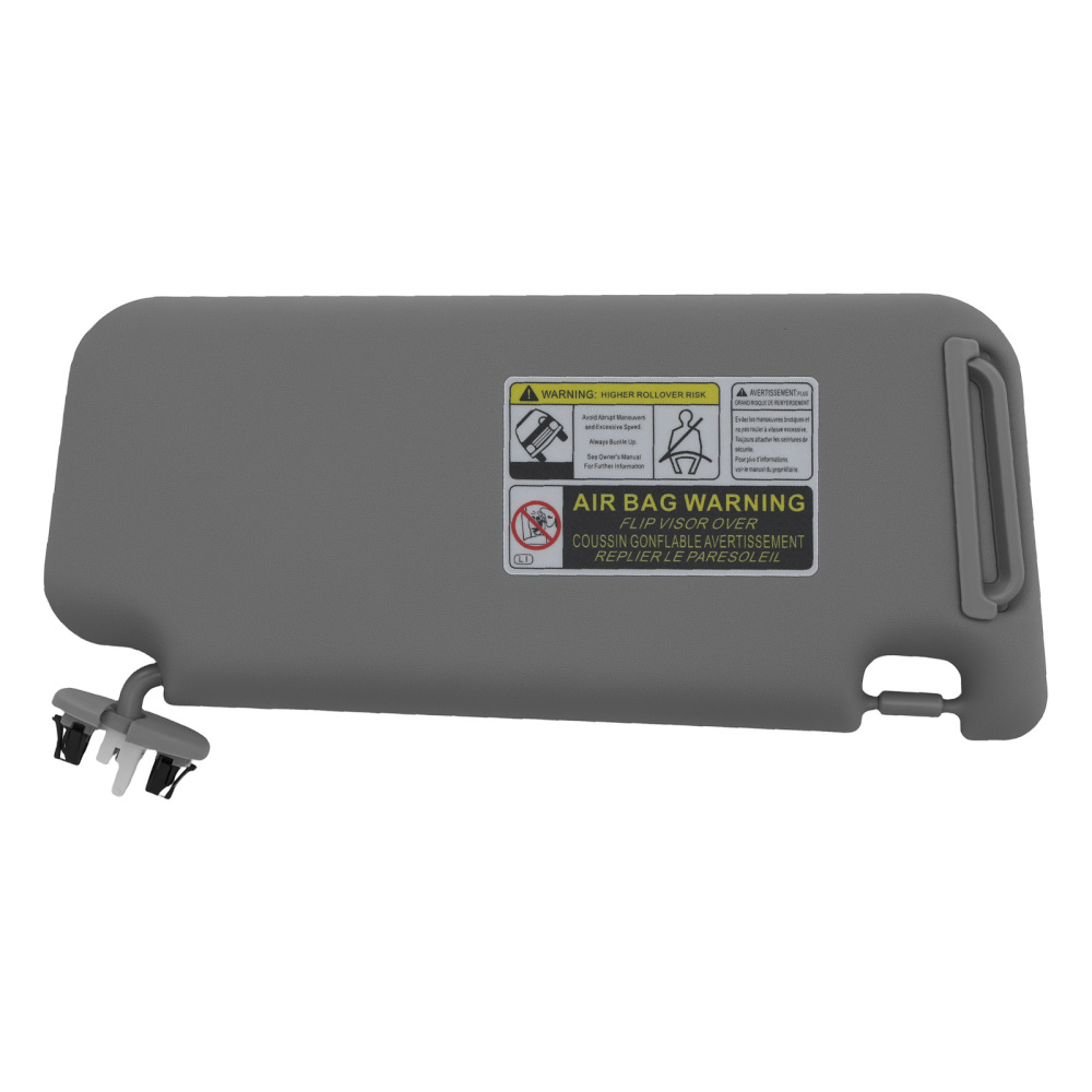 Driver Front Sun Visor compatible for Toyota RAV4 06-12 74320-42501-B3 Left Side Gray