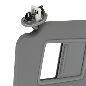 Left + Right Front Sun Visor compatible for Toyota RAV4 2006-2013 7431042452B2 Gray