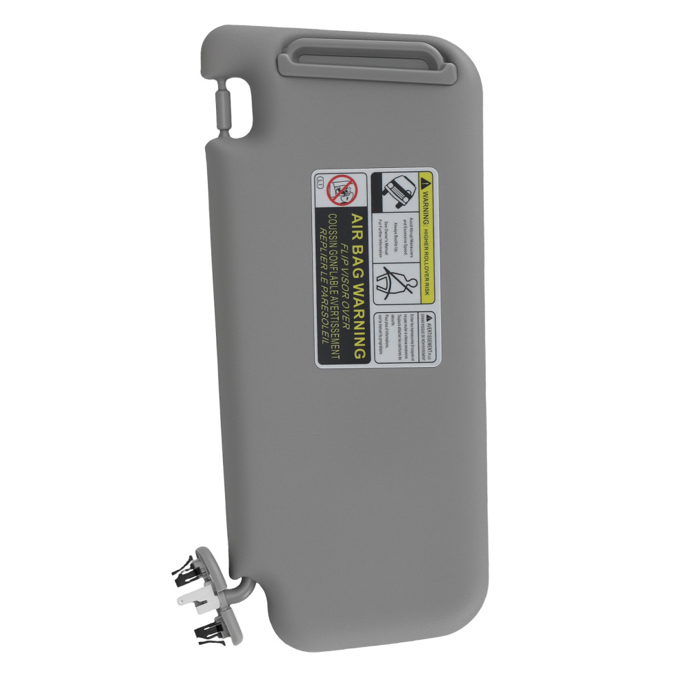 Left + Right Front Sun Visor compatible for Toyota RAV4 2006-2013 7431042452B2 Gray