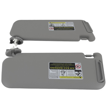 Left + Right Front Sun Visor compatible for Toyota RAV4 2006-2013 7431042452B2 Gray