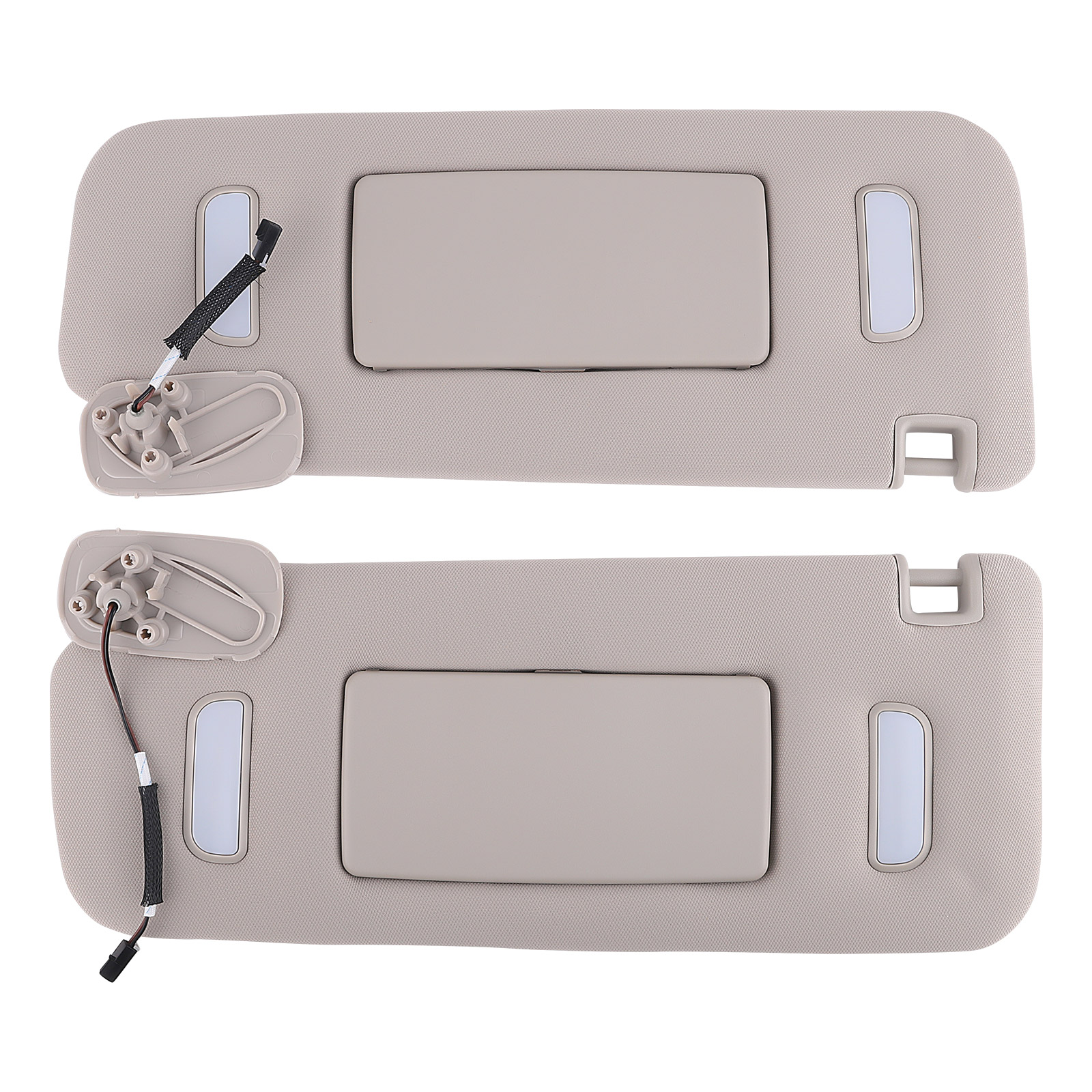 2X Sun Visors LH+RH compatible for Chevy Silverado GMC Sierra Cadillac Escalade 2007-2014