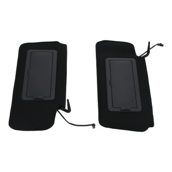 2 PCS Lighted Vanity Mirror Black compatible for Chevrolet C4 compatible for Corvette (8 Cyl, 5.7L) Front