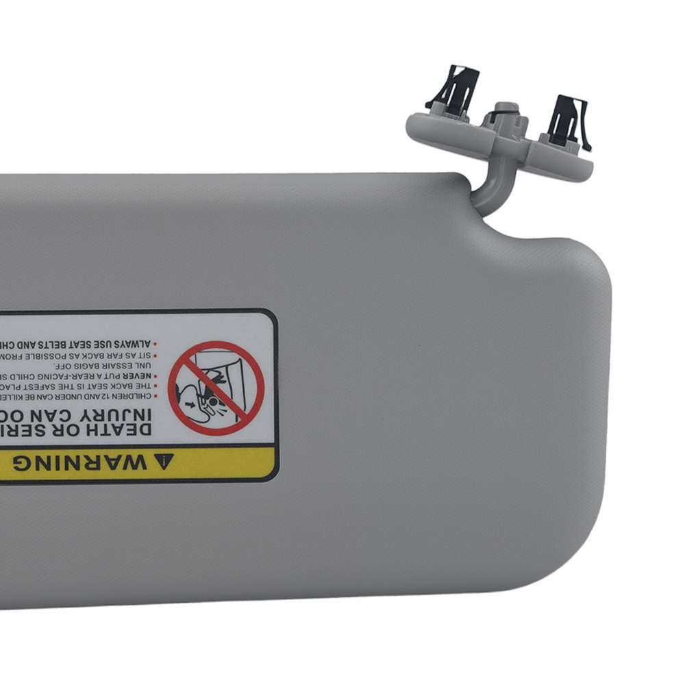 Driver Sun Visor Assembly compatible for Toyota Corolla 2009-13 74320-02711-E0 Gray Front
