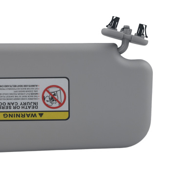Driver Sun Visor Assembly compatible for Toyota Corolla 2009-13 74320-02711-E0 Gray Front