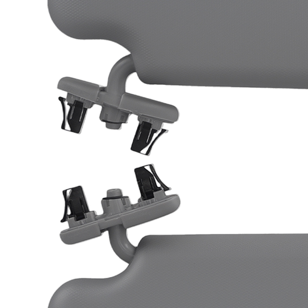 Driver Passenger Sun Visor compatible for Toyota Corolla 2009-13 74320-02711-E0 Gray Set