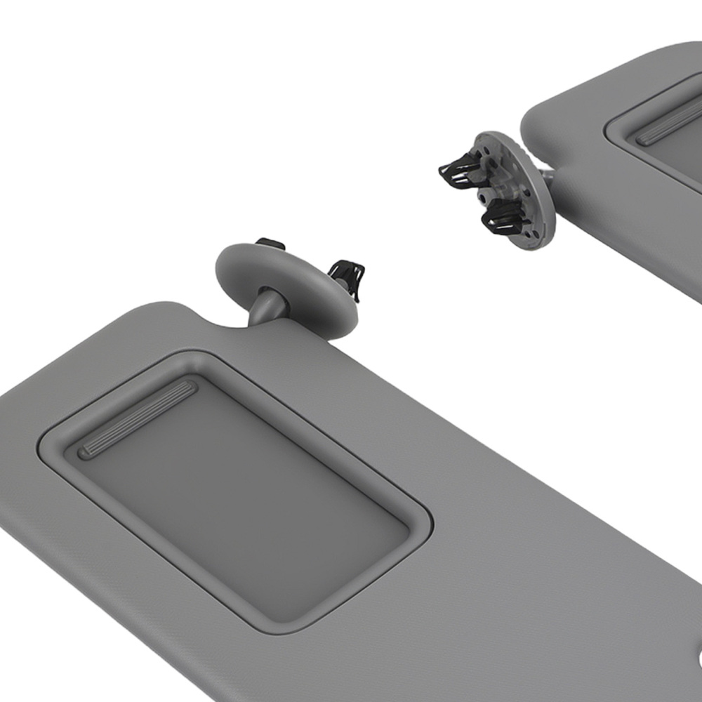 Driver Passenger Sun Visor compatible for Toyota Corolla 2009-13 74320-02711-E0 Gray Set