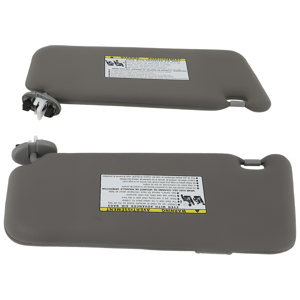 Driver Passenger Sun Visor compatible for Toyota Camry 07-11 74320-06800-B0 Gray Left Right