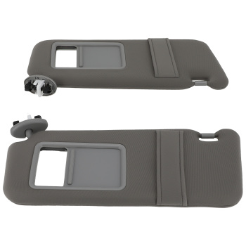 Driver Passenger Sun Visor compatible for Toyota Camry 07-11 74320-06800-B0 Gray Left Right