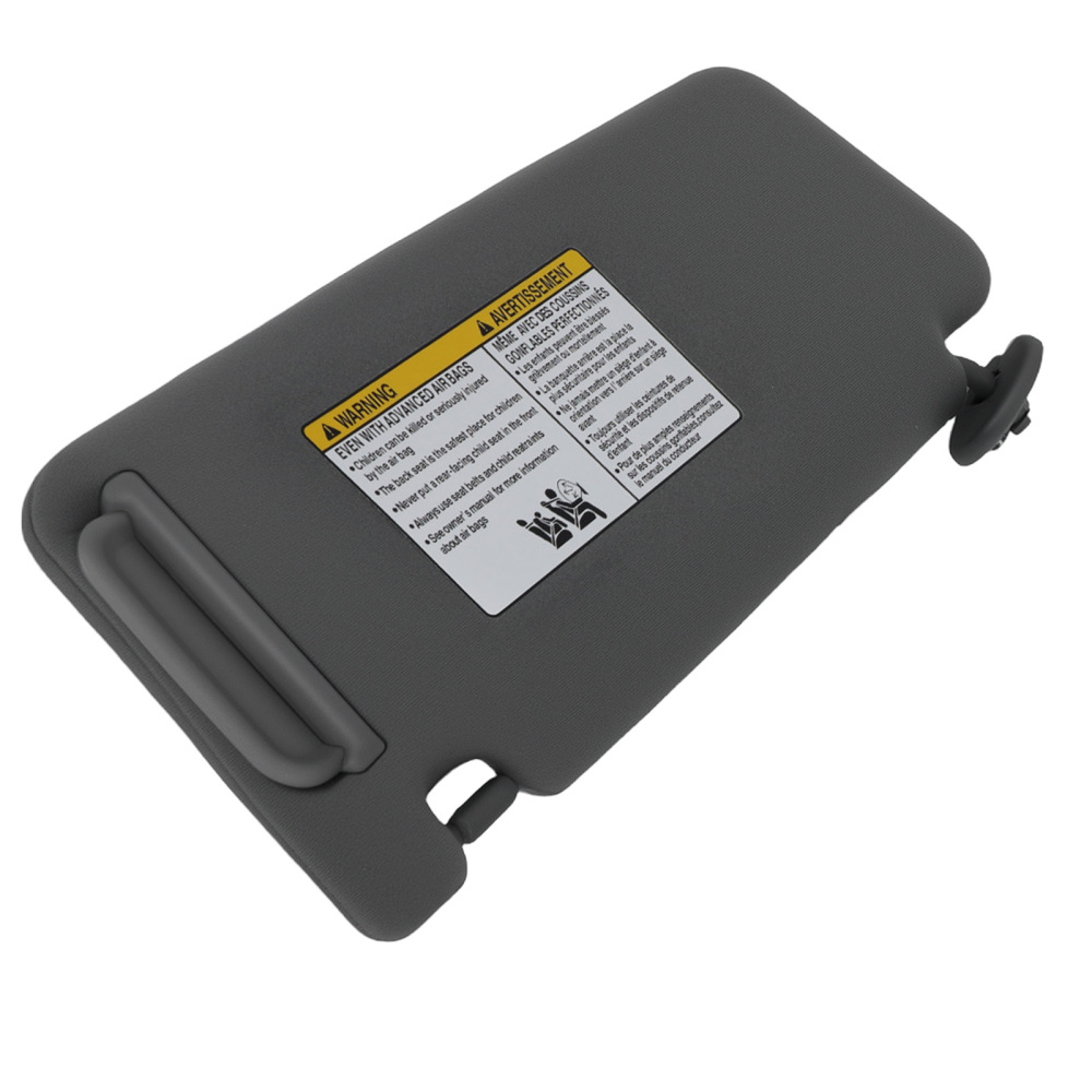 Driver Pass Sun Visor compatible for Toyota Tacoma 2005-2015 74310-35C10-B0 Gray Front Set