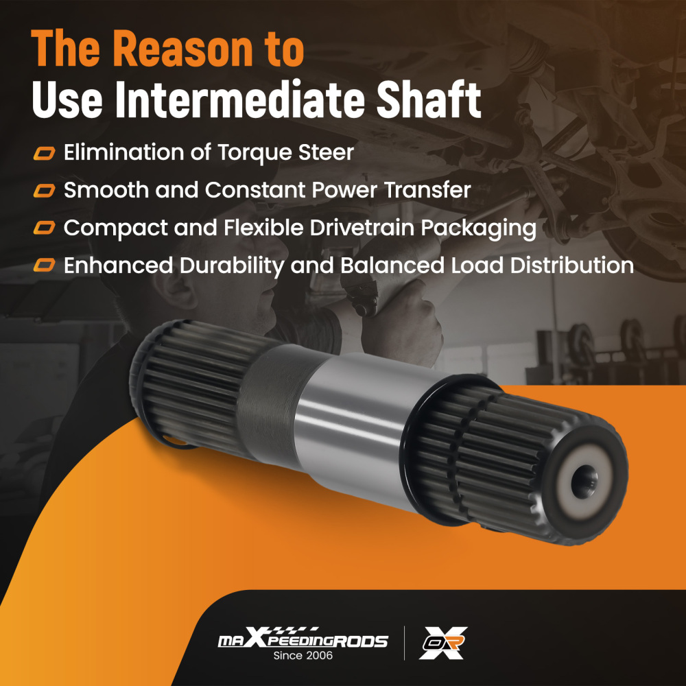 Front Intermediate Axle Stub Shaft LH Driver for Aspen Dakota Durango Raider compatible for Ram