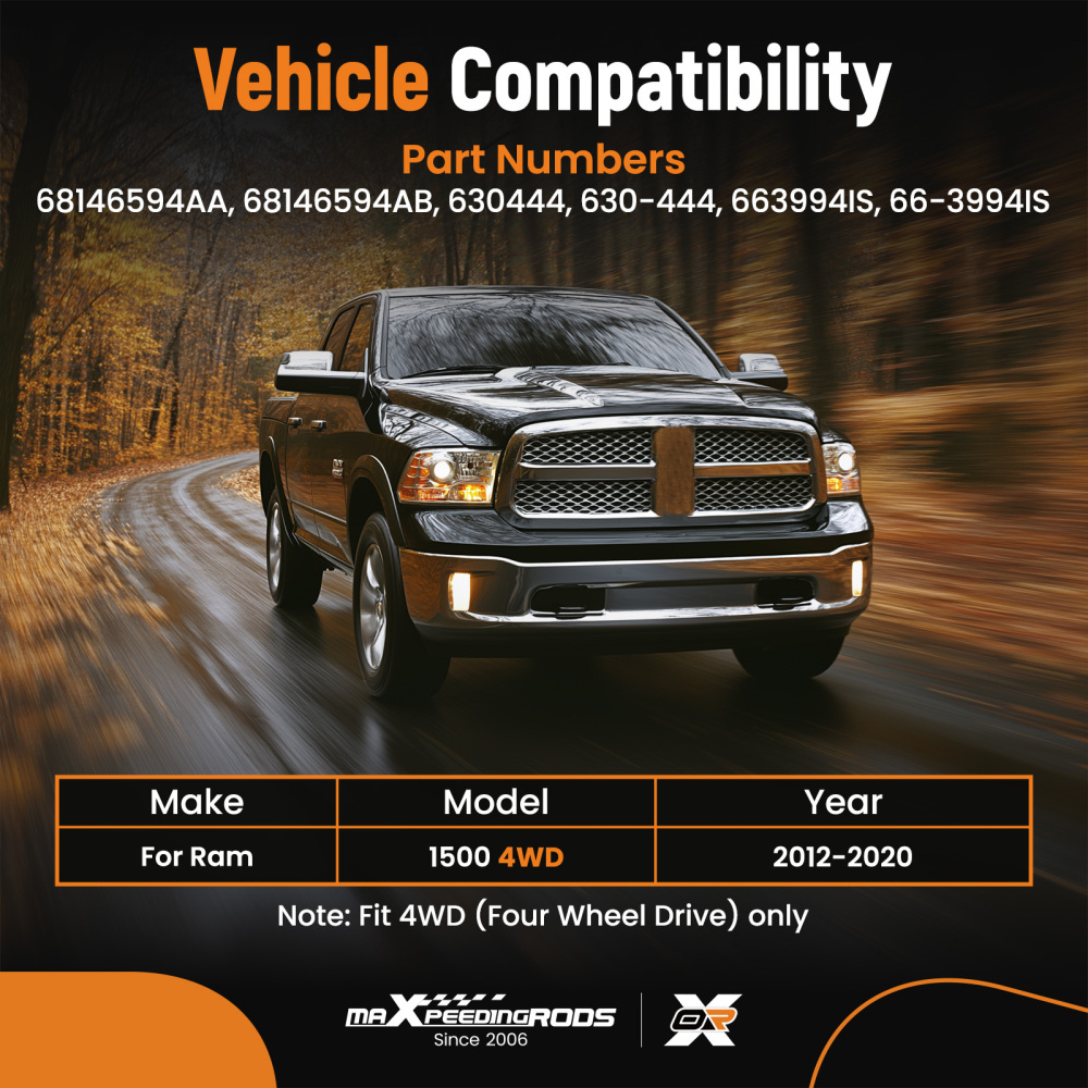 CV Intermediate Shaft compatible for Ram 1500 2012-2020 4WD 68146594AA Front Left Driver