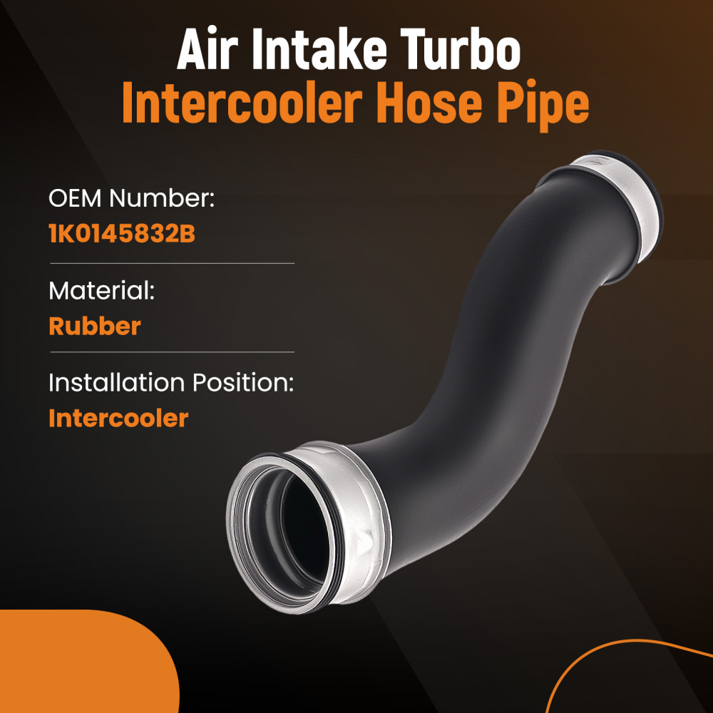 Turbo Intercooler Pipe Boost Hose Pipe compatible for VW Golf MK5 compatible for Seat 1.9TDI 1K0145834B