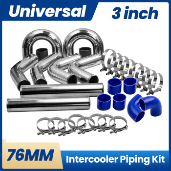Universal 3 Inches 3 76mm Intercooler Pipe Piping Kit Air Intake DIY