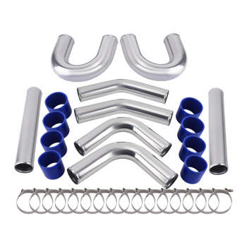 3 76mm Kit de tubería Universal Turbo Intercooler Pipe Kit 45 / 90 / 180 grados