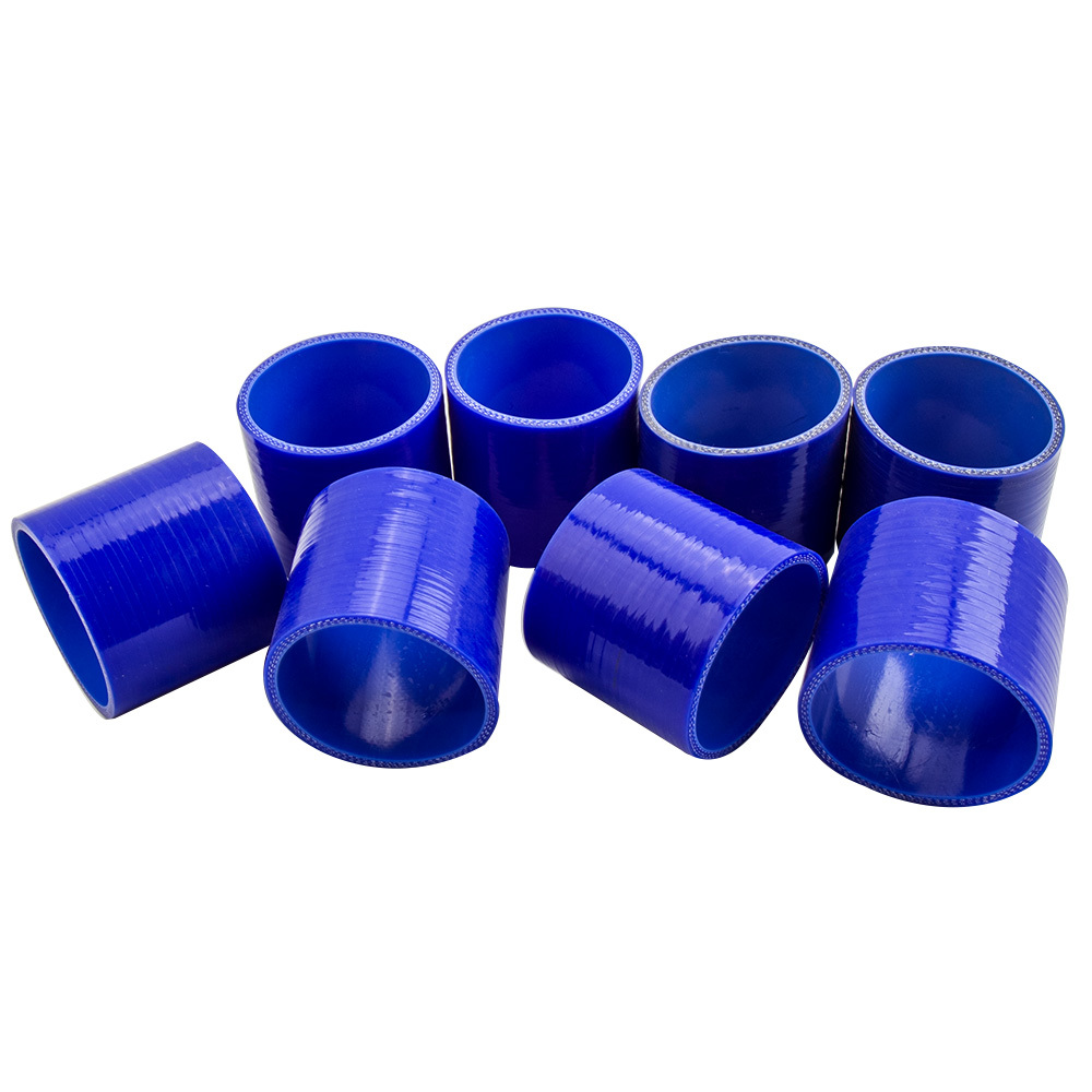 Intercooler Pipe 76mm 3 Inch Aluminum - Intercooler Piping Kit + Blue Hose Kits