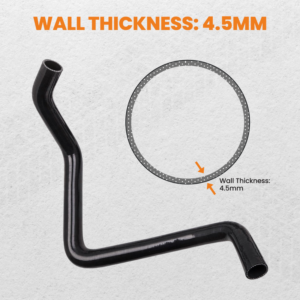 Compatible for Honda Civic D15 D16 EG EK SOHC 1992-2000 9Pcs Black Heater Hose Pipe Kit