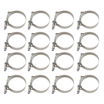 Universal 2.5 63mm Aluminum Intercooler Pipe Tube Kit+Blue HoseClamps