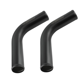 2.5 Inch Universal Aluminum Intercooler Pipe Tube Kit + Silicone HoseClamps