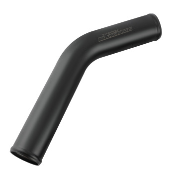 Universal 2.5 Aluminum Intercooler Pipe Tube Kit w/ Gray Coupler Bolts Clamps