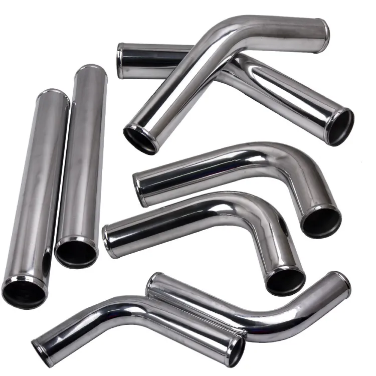 4 To 2.5 CXRacing 3 OD Aluminum Intercooler Pipe - 90 Degree Elbow For Turbo Intake Systems Chevrolet Aluminum Car & Truck Intake Manifolds