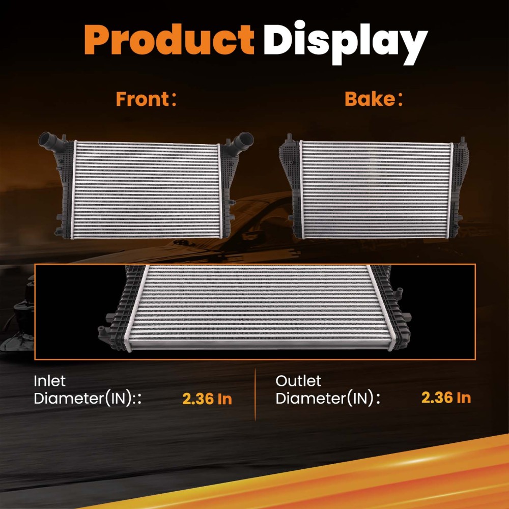 Intercooler / Charge Air Cooler compatible for Audi TT Quattro compatible for VW Passat Beetle Jetta