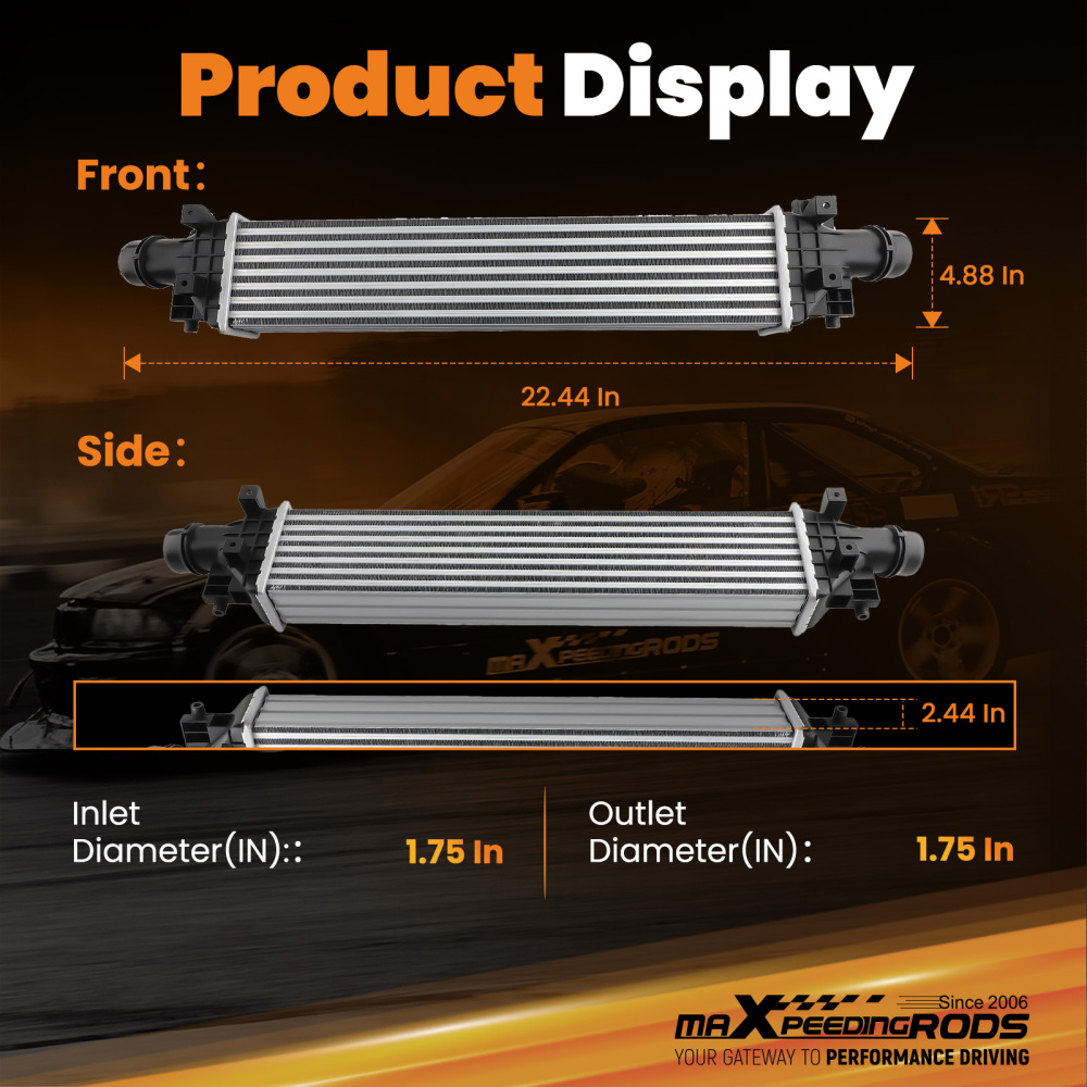 Intercooler Charge Air Cooler compatible for Chevy Trax compatible for Buick Encore 1.4T Turbo 95026333