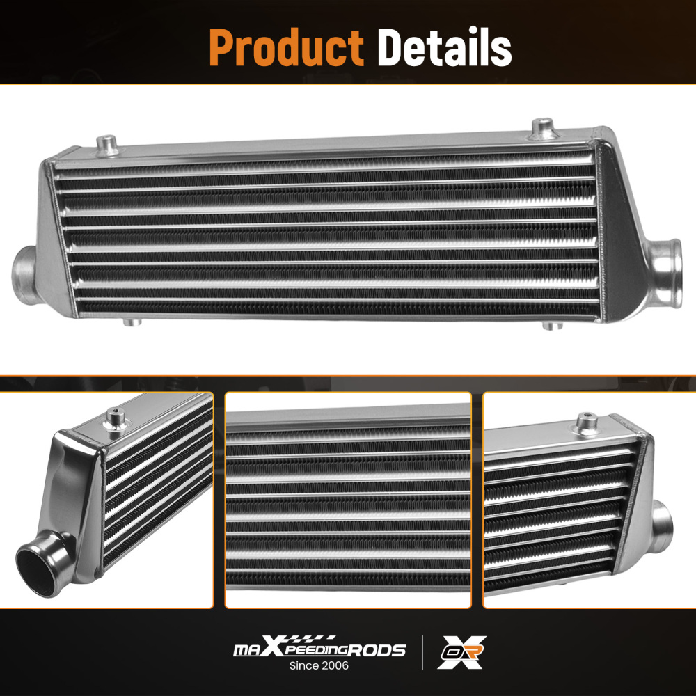 2.5'' inch Outlet/Inlet 550x180x65mm Bar&Plate Intercooler Front Mount Universal