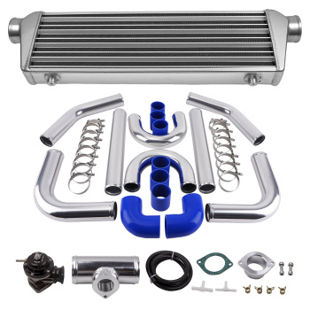 Aluminum Universal 2.5 64mm Intercooler Turbo Piping Pipe KitBlow Off Valve