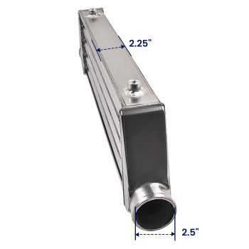 Tube and Fin Universal Intercooler 2.5 64mm Turbo Piping Pipe Kit compatible for Audi