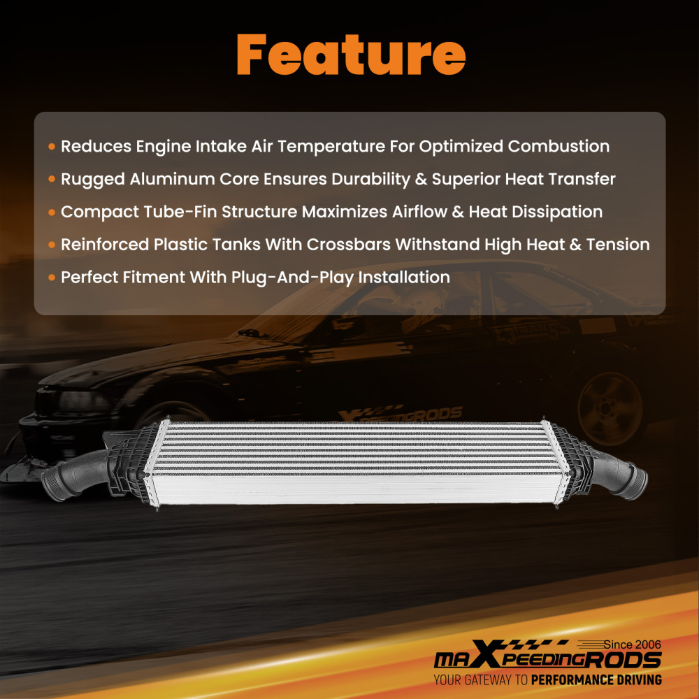 Intercooler compatibile per Audi A4 A5 A6 Q5 2.0L2013-2017 8K0145805G8K0145805P